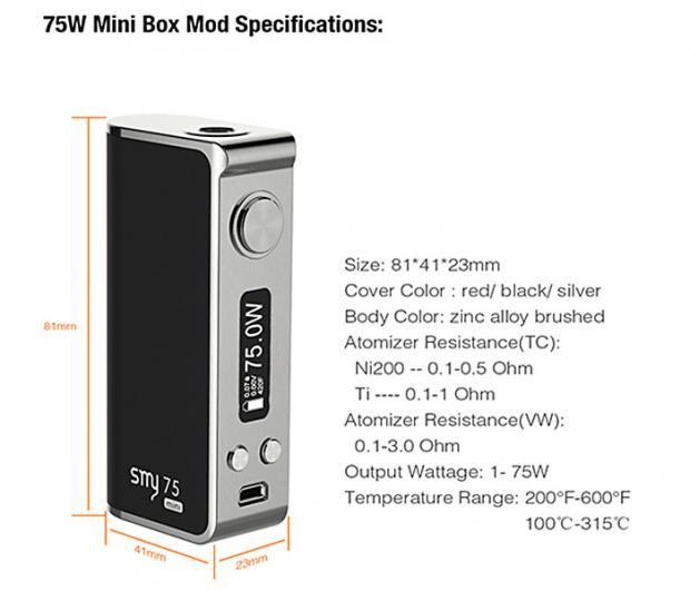 SMY 75W Mini TC... Qualcuno L'ha Provata ? [SigarettaElettronicaForum.com]