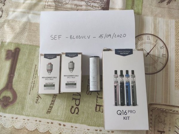 Lotto Justfog Q16 Pro KIT Black + 5 resistenze 1,2 ohm + 5 resistenze 1,6 ohm + regalo [Firenze] [SigarettaElettronicaForum.com]