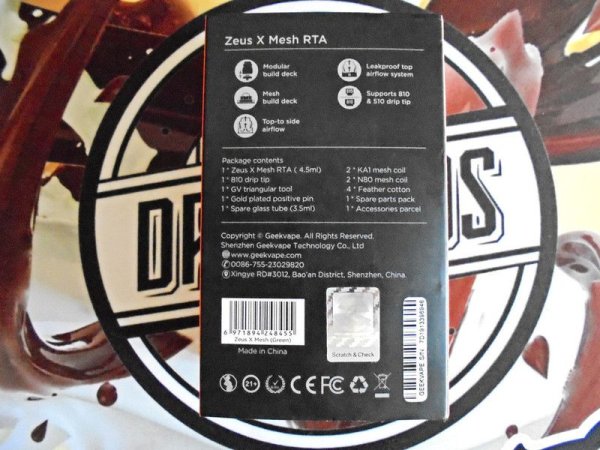 GeekVape ZEUS X MESH RTA 25MM 4.5 Ml [SigarettaElettronicaForum.com]