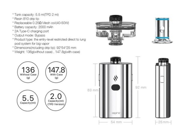 Aspire Cloudflask 50W [SigarettaElettronicaForum.com]