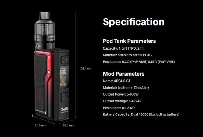 Voopoo Argus Gt 160W [SigarettaElettronicaForum.com]