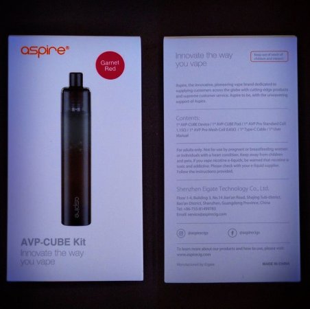 Aspire AVP Cube Pod System Kit 16W 1300mAh [SigarettaElettronicaForum.com]