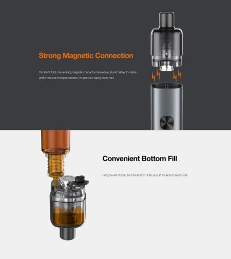 Aspire AVP Cube Pod System Kit 16W 1300mAh [SigarettaElettronicaForum.com]