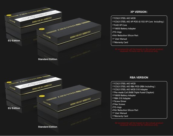Artery Cold Steel AIO RBA Version 120W [SigarettaElettronicaForum.com]