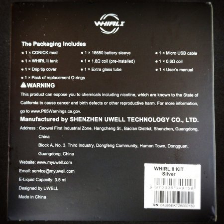 Uwell Conick Mod + Whirl II Tank MTL [SigarettaElettronicaForum.com]