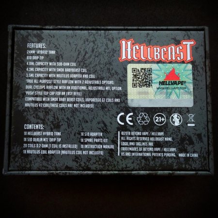 Hellbeast Hybrid Tank MTL/DL [SigarettaElettronicaForum.com]
