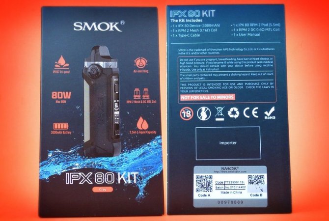SMOK IPX 80 Kit 3.000mAh [SigarettaElettronicaForum.com]