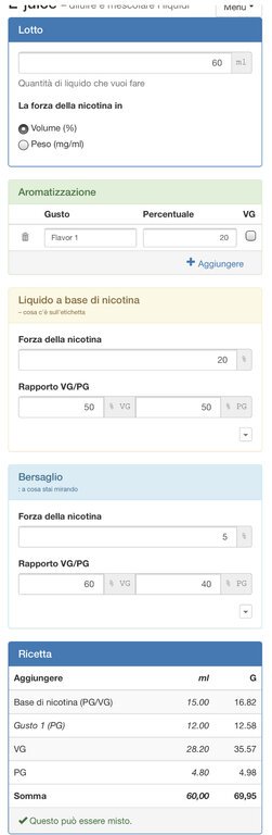 Creare Un Liquido Fai Da Te 60pg - 40vg [SigarettaElettronicaForum.com]