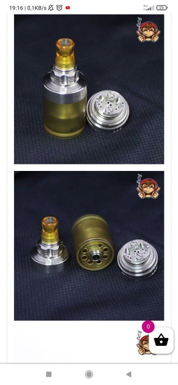 415 Style 316SS 22mm MTL RTA 4.5ml - SXK Silver [SigarettaElettronicaForum.com]