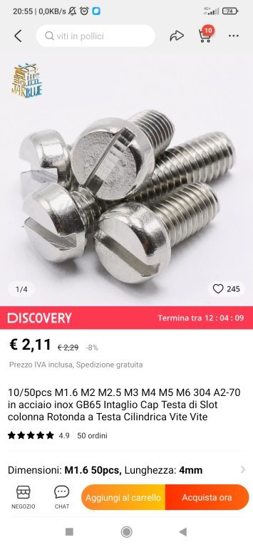 Viti Per I Nostri Atomizzatori E Non Solo, Dove Acquistarle [SigarettaElettronicaForum.com]