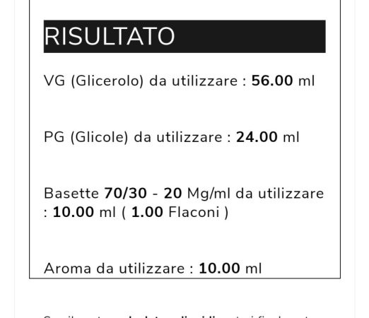 Rapporto Corretto Vg/pg [SigarettaElettronicaForum.com]