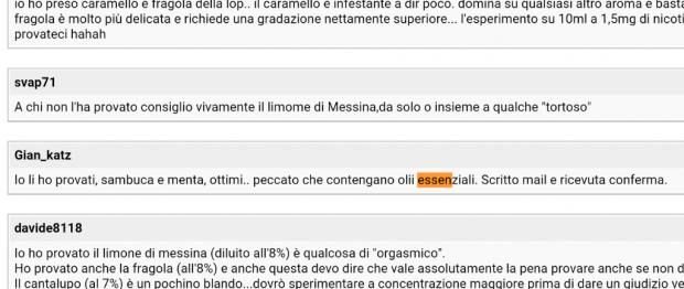 Aiutereste Un Povero Novizio a Capire Se I Suoi Aromi Sono Organici O Sintetici? [SigarettaElettronicaForum.com]